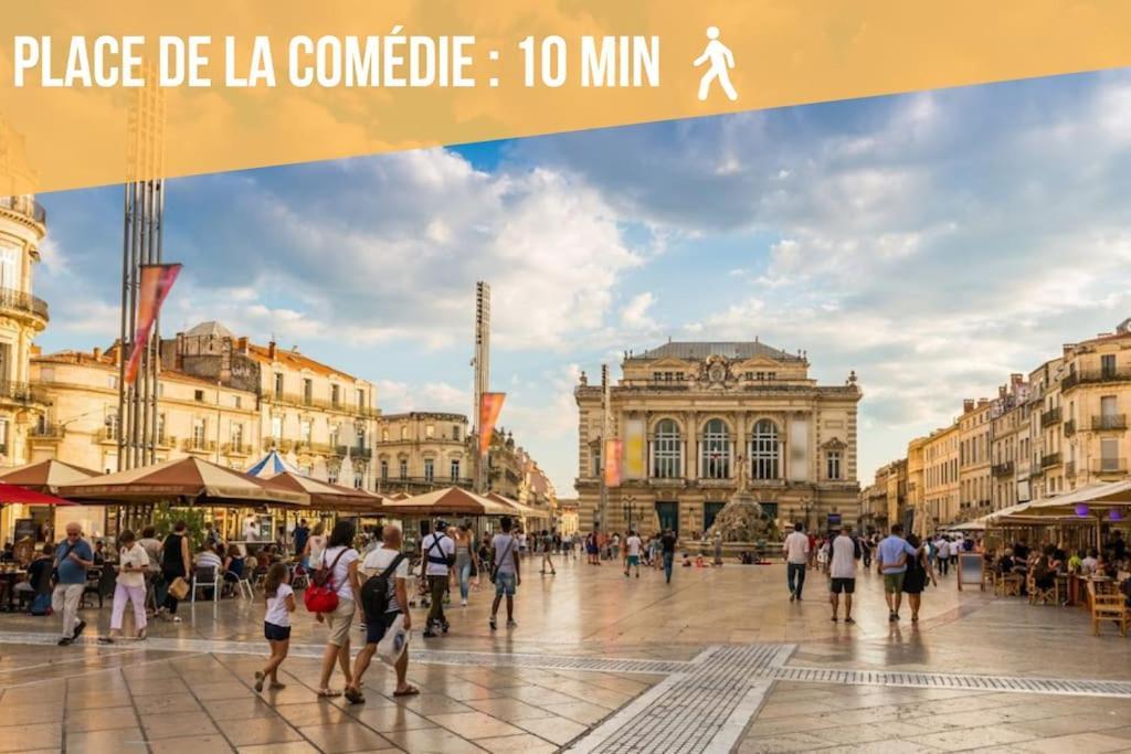 L'Ecucentre Avec Parking Inclu - 600M De La Place De La Comedie - Climatisation Montpellier Extérieur photo